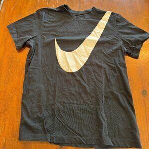 Nike Black Oversized Swoosh Graphic T Shirt Size L
